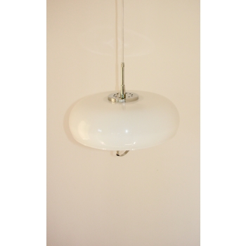 Biała lampa wisząca vintage 40 cm